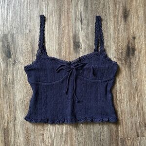 Edikted lacey knit tank top